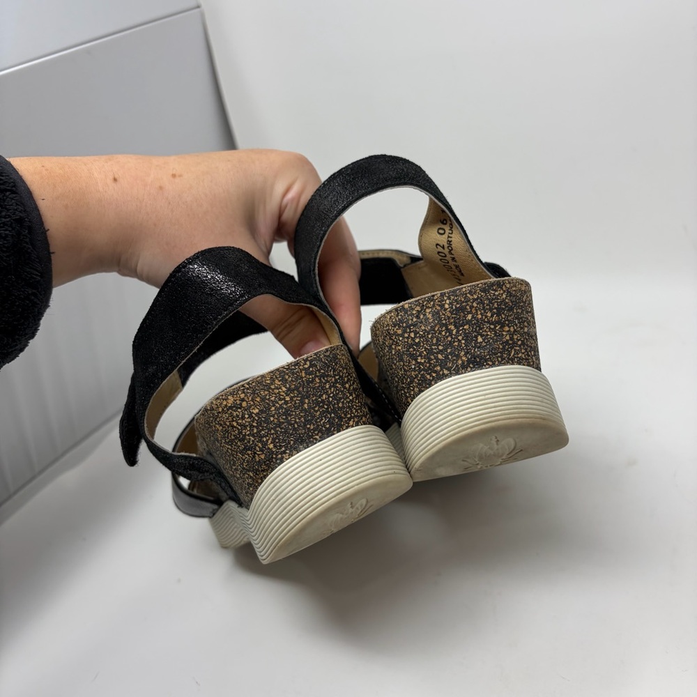 Fly London Strappy Wedge Sandals Size 38 or US 7.5/8 - Picture 6 of 11